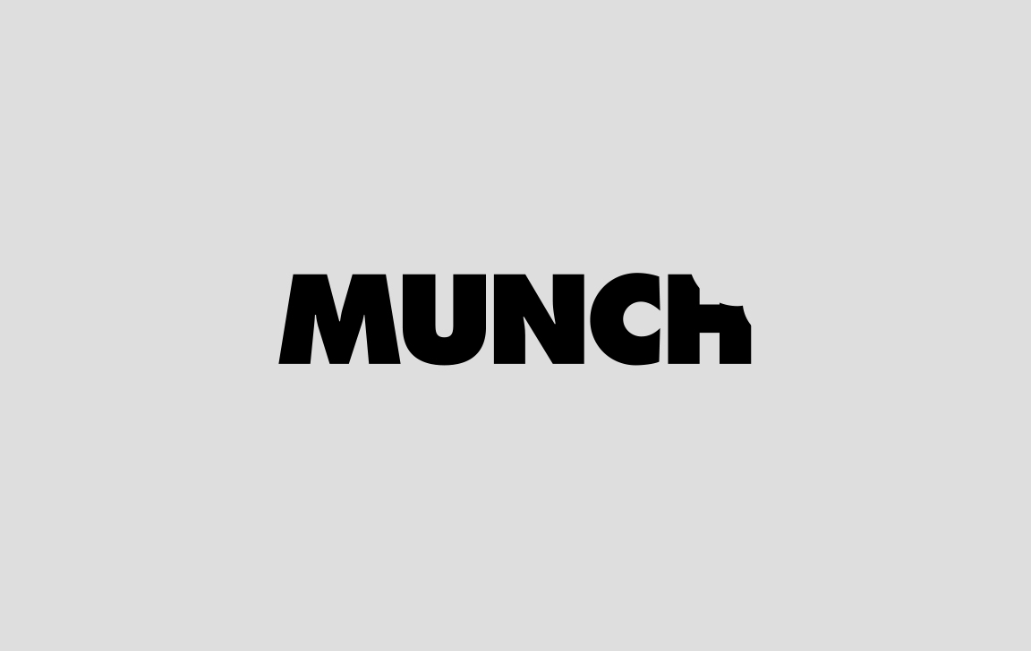 Munch Logo Lettering Zebra — Logos